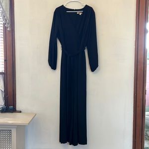 Anthropologie black V neckline jumpsuit Size 18 W NWT